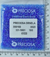 Бісер PRECIOSA №10 / 0 прозо-Райдужний №61030 пакет 50 грам