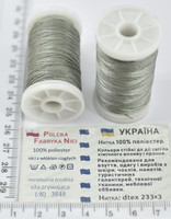 Нитка шкіра, взуття поліестер 233/3 100м Польща олива