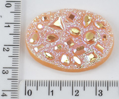 Пришивних елем (біт.камень) оранж овал 30 * 40см