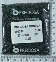 Бісер PRECIOSA №10 / 0 натур №03498 пакет 50 грам