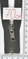 Блискавка метал №5 YKK Японія 70см зелен