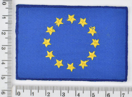 Аплікація клейова прапор "Євросоюз" 7,5 см * 5 см