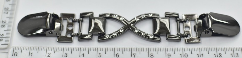 Застібка на кардиган чорна