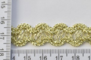 Тесьма парча шир 16мм №8020 золото