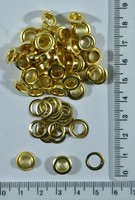 Люверс пістон + шайба ф 5мм золото