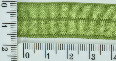 Гумка коса бейка шир 1,5 см зелень