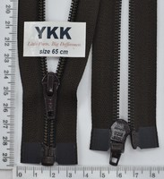 Блискавка YKK спіраль №5 разьемний 65см (141) т коричн