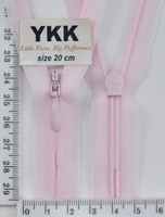 Блискавка спіраль №2 YKK Японія потайна нейлон 20см (512) св рожев