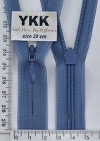 Блискавка спіраль №2 YKK Японія потайна нейлон 20см (363) бл синій
