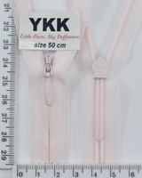 Блискавка спіраль №2 YKK Японія потайна нейлон 50см ( 511) cв рожева