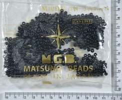 Бісер 6/0 "MATSUNO" Японія (50гр) чорний пакет 50 грам