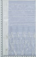 Тасьма шторна прозора шир 10см на 4 нитки равномерка