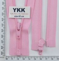 Блискавка YKK спіраль №5 разьемний 65см (513) рожевий