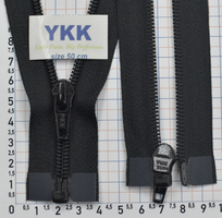 Блискавка спіраль № 5 YKK Японія разьемна 50см чорна