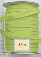 Коса бейка бавовна шир 15мм салат