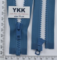 Блискавка трактор №5 YKK Японія разьемний 75см (907) т голуб