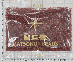 Бісер № 15 " MATSUNO" -Японія (50грам) темно червоний
