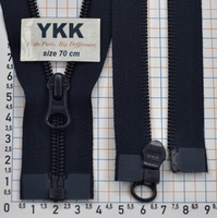 Блискавка 70см YKK Японія спіраль № 5 CIFOR-56-DALHD-E-233 т синя