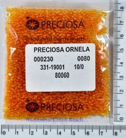 Бісер PRECIOSA №10 / 0 прозорого №80060 пакет 50 грам
