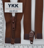 Блискавка YKK спіраль №5 разьемний 65см (236) т рудий