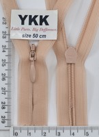 Блискавка спіраль №2 YKK Японія потайна нейлон 50см (209) беж