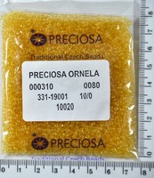 Бісер PRECIOSA №10 / 0 прозорого №10020 пакет 50 грам