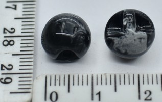 Гудзик блузочний ф 12мм чорний