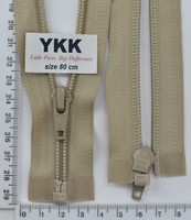 Блискавка спіраль №5 YKK Японія разьемний 80см (085) гр бежев