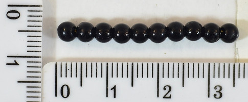 Перли пласм ф = 4 мм черн