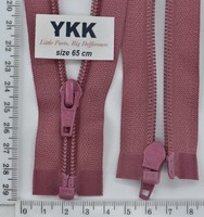 Блискавка YKK спіраль №5 разьемний 65см (082) гр розов