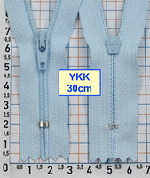 Блискавка 30см спіральна №3 YKK Японія св небесн блакитн (1004)