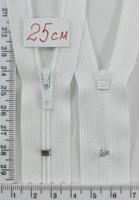 Блискавка  №3 YKK Японія 25см біла (501)