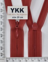 Блискавка спіраль №2 YKK Японія потайна нейлон 20см (519) т черв