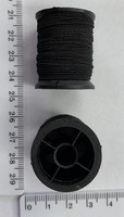 Гумка нитка ф 0,6мм 25м чорна