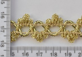 Тесьма парча шир 20мм №10599 золото