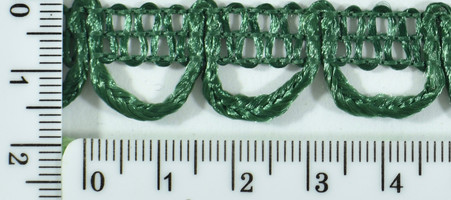 Тасьма петля шир 1,5 см т.зел