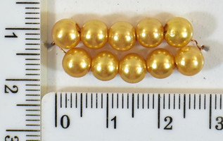 Перли пласм ф = 6мм персик