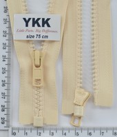 Блискавка трактор №5 YKK Японія разьемний 75см (805) слонова кістка