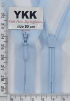 Блискавка спіраль №2 YKK Японія потайна нейлон 50см (542) блакитн