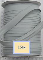Коса бейка бавовна шир 15мм бл.сірий