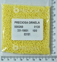 Бісер PRECIOSA №10 / 0 натур №03181 пакет 50 грам