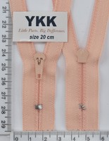 Блискавка спіраль №3 YKK Японія 18см (521) персик