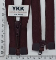 Блискавка спіраль №5 YKK Японія разьемний 80см (048) бордо