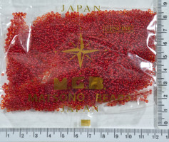 Бісер №11 / 0 "MATSUNO" -Японія (50гр) №803 черв-оранж