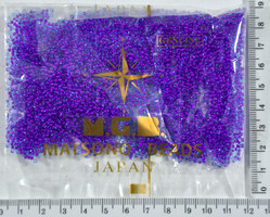 Бісер №11 / 0 "MATSUNO" -Японія (50гр) №847 малин-голуб