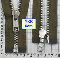 Блискавка 65см метал алюм № 5 YKK Японія  хакі олива (759)