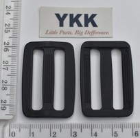 Рамка двощілинна YKK суперміцна шир 32мм чорна