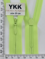 Блискавка спіраль №2 YKK Японія потайна нейлон 20см (535) нас салат