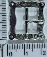 Пряжка страза р76-34 щір 1,5 см сер
