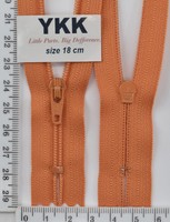 Блискавка спіраль №3 YKK Японія 18см (234) помаранч